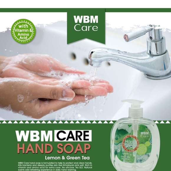 3 Bottles of WBM Care Lemon & Green Tea Hand Soap - Picture 7 of 9